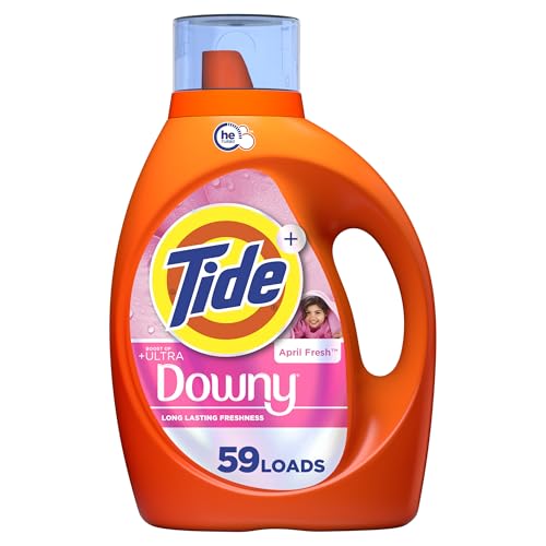 Detergente Líquido Tide con Downy, Alta Eficiencia (HE), Aroma Fresco de Abril, 59 Lavados (92 Fl Oz) - imagen 5