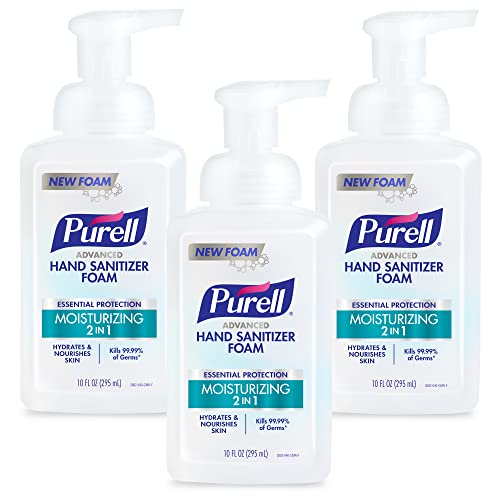 Desinfectante de Manos Purell Advanced 2 en 1 Espuma Hidratante, Con Fragancia Natural de Aceites Esenciales, 10 oz Botella con Dispensador (Paquete - imagen 6