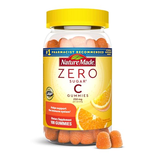 Gomitas de Vitamina C Sin Azúcar Nature Made 250 mg, Apoyo Inmunológico y Antioxidante, Sin Aspartame, 100 Gomitas, Suministro para 50 Días - imagen 1