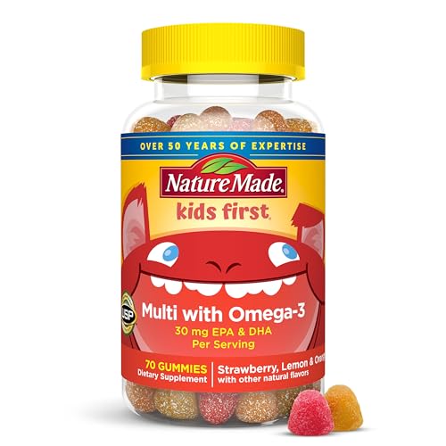Nature Made Multivitamínico para Niños con Omega-3, Gomas de 70 Gummies con Vitaminas y Minerales para Apoyo Nutricional - imagen 4