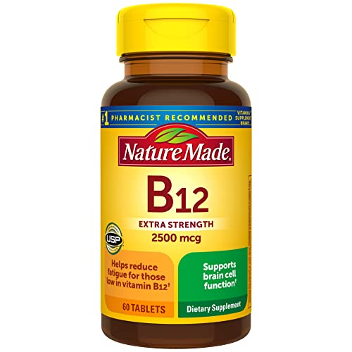 Nature Made Vitamina B12 Extra Fuerte 2500 mcg, Suplemento Dietético para Energía, 60 Tabletas, Suministro para 60 Días - imagen 6