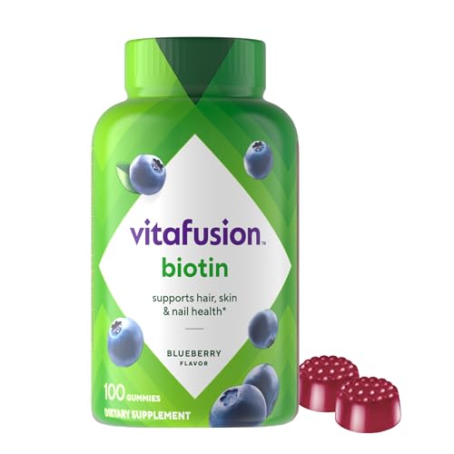 Vitafusion Gummy Vitamins de Biotina Extra Fuerte, Sabor a Baya, 5,000 mcg, Marca Número 1 en EE. UU., 50 Días, 100 Gomas (puede variar el empaque) - imagen 5