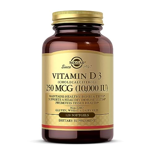Solgar Vitamina D3 (Colecalciferol) 250 MCG (10,000 UI), 120 Cápsulas Blandas - Apoya Huesos y Dientes Saludables - Sistema Inmunológico - Sin GMO, - imagen 4