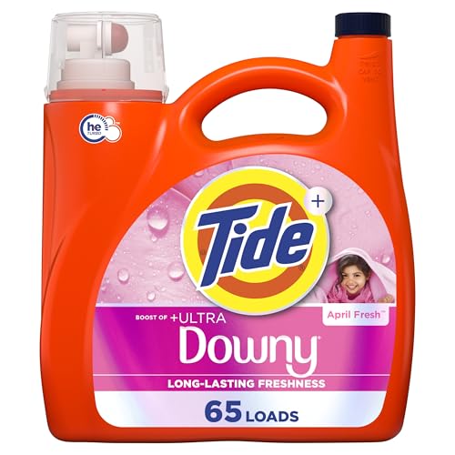 Detergente Líquido Tide Plus con Ultra Downy, Aroma Fresco de Abril, 92 oz, 65 Lavados, Frescura Duradera para tu Ropa - imagen 3