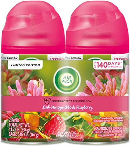 Recarga de Spray Ambientador Automático Air Wick, Flor de Saúco y Frambuesa, Aceites Esenciales, Neutralización de Olores - imagen 6