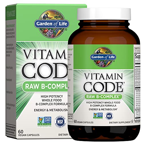 Garden of Life Complejo de Vitaminas B, 60 Cápsulas Veganas, Alta Potencia para Energía y Metabolismo con B6, Folato, B12 y Probióticos - imagen 2