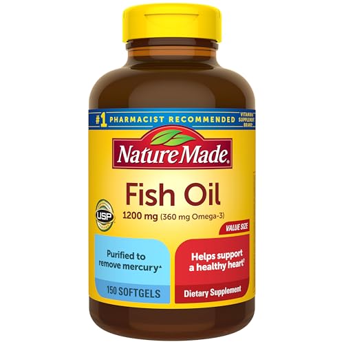 Suplementos de Aceite de Pescado Omega 3 Nature Made, 1200 mg, 150 Cápsulas Blandas, Apoyo para un Corazón Saludable, Suministro para 75 Días - imagen 3