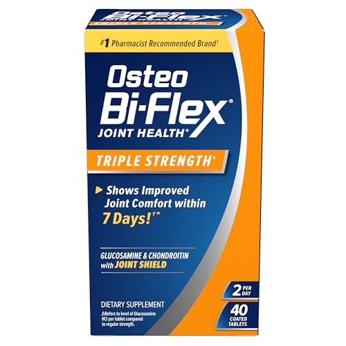 Suplemento Osteo Bi-Flex Triple Strength con Glucosamina y Condroitina, Mejora Función Articular, Fuerza, Flexibilidad y Movilidad, 40 Tabletas - imagen 4