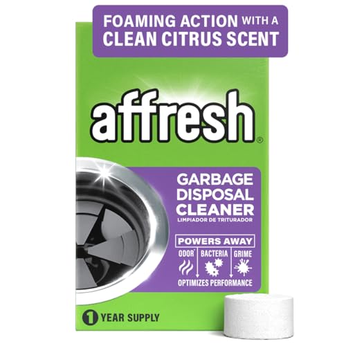 Limpiador para triturador de basura Affresh, elimina olores y bacterias, 12 tabletas, suministro para 1 año, ideal para cámara de molienda y desagüe. - imagen 6