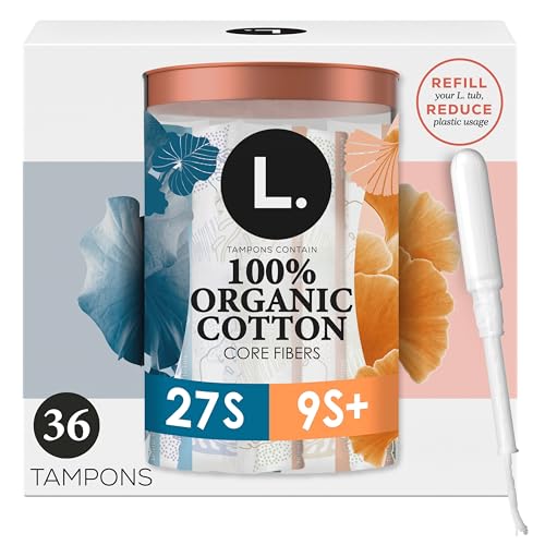Tampones L. de Algodón Orgánico, Super/Super Plus, Multipack de 36, Sin Pesticidas Sintéticos ni Fragancias, Aplicador Sin BPA, Diseño Antifugas - imagen 2