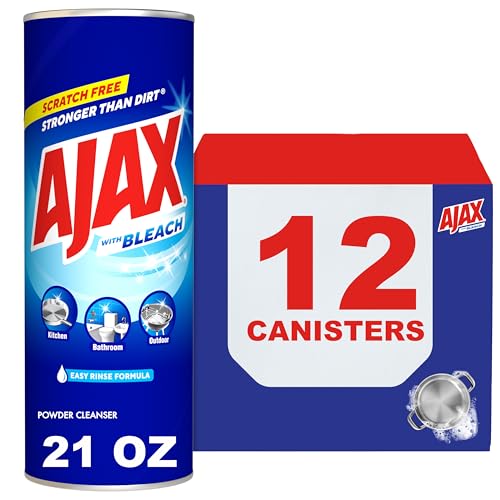 Limpiador en Polvo Ajax con Blanqueador - 21 onzas (Paquete de 12) - imagen 5