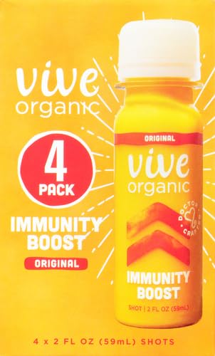 VIVE ORGANIC Shot Inmunidad Original Orgánico 4 Paquetes, 2 FZ - imagen 2