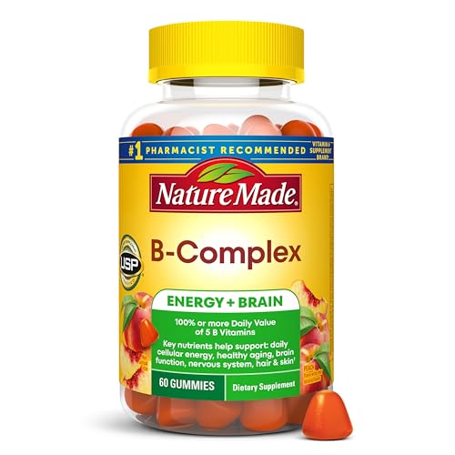 Gomitas de Vitamina B Complejo Nature Made, 5 Vitaminas B para Energía y Apoyo Cerebral, 60 Gomitas a Base de Pectina, Suministro para 60 Días - imagen 5