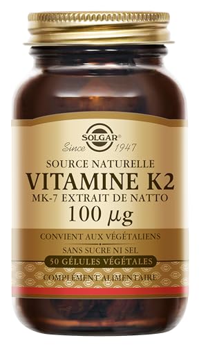 Solgar Vitamina K2 (MK-7) 100 mcg - 50 Cápsulas Vegetales - Apoya la Salud Ósea - Fuente Natural de Extracto de Natto - Sin OGM, Sin Gluten - 50 - imagen 4