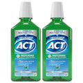 Enjuague Bucal Anticaries ACT Restorador con Flúor Sin Alcohol, Repara Esmalte y Fortalece Dientes, Sabor Menta, 33.8 fl. oz., Paquete de 2 - imagen 1