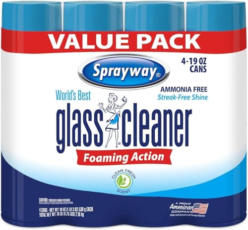 Limpiador de Vidrios Sprayway 443331 Sin Amoníaco, 19 Oz. (Paquete de 4) (El Empaque Puede Variar) - imagen 3