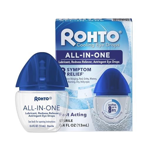 Gotas para los ojos Rohto All-in-One, tecnología CoolSense™ para aliviar irritación en ojos rojos, secos, con picazón y ardor, 0.4 fl oz, 3 piezas - imagen 2