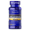Suplemento Dietético Puritan's Pride Melatonina Super Fuerte 10mg, 120 Cápsulas de Liberación Rápida, Apoyo para un Sueño Profundo y Reparador, - imagen 1