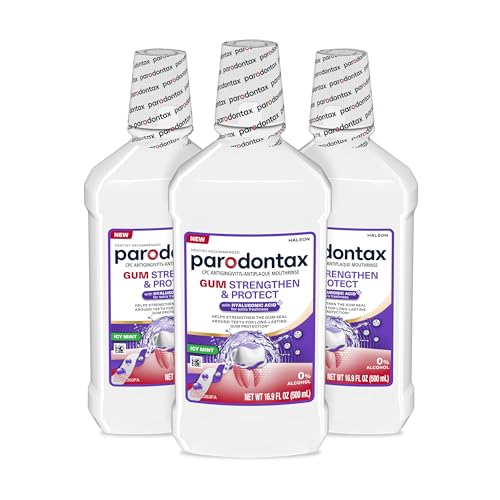 Enjuague Bucal Parodontax Fortalece y Protege Menta Helada, 16.9 fl oz (Paquete de 3) - imagen 2