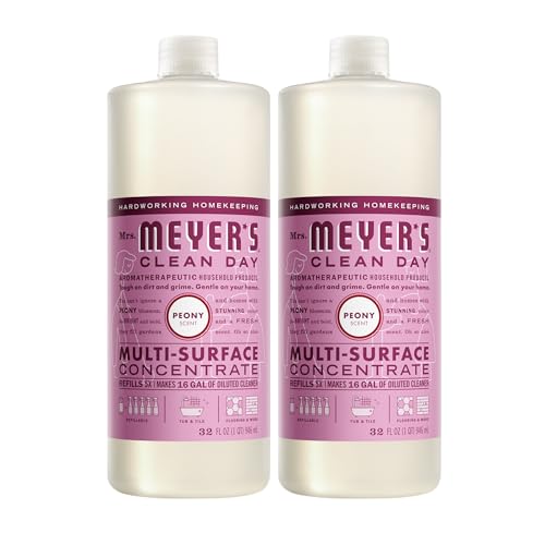 MRS. MEYER'S CLEAN DAY Concentrado Multi-Superficies Diario, Fragancia a Peonía, 32 Oz - Paquete de 2 Botellas - imagen 2