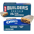 Barras de Proteína CLIF BUILDERS - Sabor OREO de Fudge Blanco - 20g de Proteína a Base de Plantas - Sin Gluten - No GMO - Bajo Índice Glucémico - Sin - imagen 1