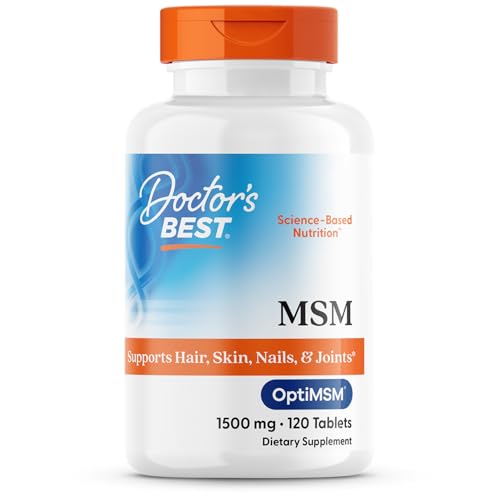 Suplemento de MSM Doctor's Best 1500mg para Hombres y Mujeres - Apoya Cabello, Piel, Uñas, Salud Articular y Movilidad, Con Azufre Beneficioso - imagen 3