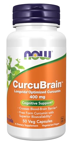 NOW Suplementos, CurcuBrain™ 400 mg con Curcumina Optimizada Longvida®, 50 Cápsulas Veganas - imagen 4