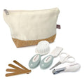 Kit de Cuidado para Bebés Dreambaby Neat and Tidy de 9 Piezas con Cepillo y Peine, Esenciales para Viajes en Bolsa de Algodón y Corcho, Diseño - imagen 1