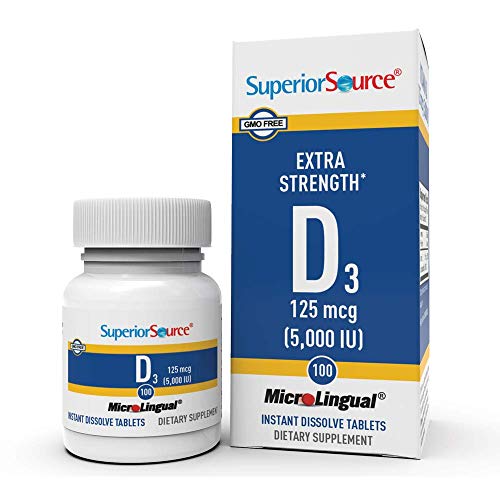 Vitamin D3 Superior Source 5000 IU - Apoya el Sistema Inmunológico, Cerebral y Nervioso - Ayuda en la Absorción de Calcio para Huesos y Dientes - 100 - imagen 6