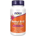 Suplementos NOW Foods, Methyl B-12 5000mcg, Methylcobalamina, Hipoalergénico, 90 Cápsulas Veganas - imagen 1