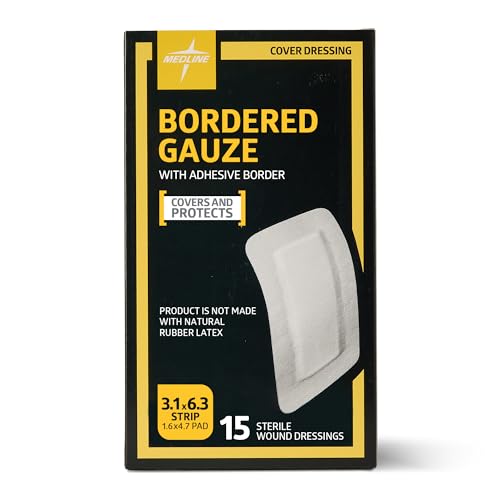 Gasa Estéril con Bordes Medline, 3 x 6 con Almohadilla de 1.5 x 4 (Paquete de 15) - imagen 4