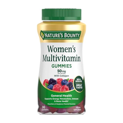 Gomitas Multivitamínicas para Mujeres Nature's Bounty, Suplementos Vitaminicos, Salud General, Inmunidad y Huesos, Sabor a Frutos Rojos, 90 Gomitas - imagen 5