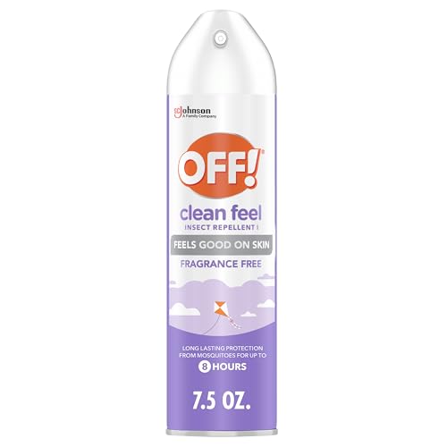 OFF! Repelente de Insectos Aerosol Clean Feel con 20% Picaridina - Protección Duradera Sin DEET contra Mosquitos, Libre de Fragancia - 7.5 oz - imagen 3