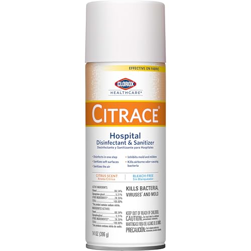 Desinfectante y Sanitizante en Aerosol Clorox Healthcare Citrace para Hospitales, Cítrico, 14 Onzas (El paquete puede variar) - imagen 2