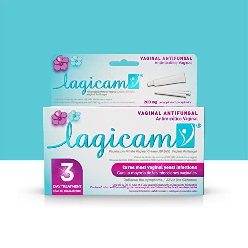 Tratamiento de Infección Vaginal por Hongos Lagicam de 3 Días para Mujeres, Miconazol Nitrato, Crema Antifúngica con 3 Aplicadores Desechables (1 - imagen 6