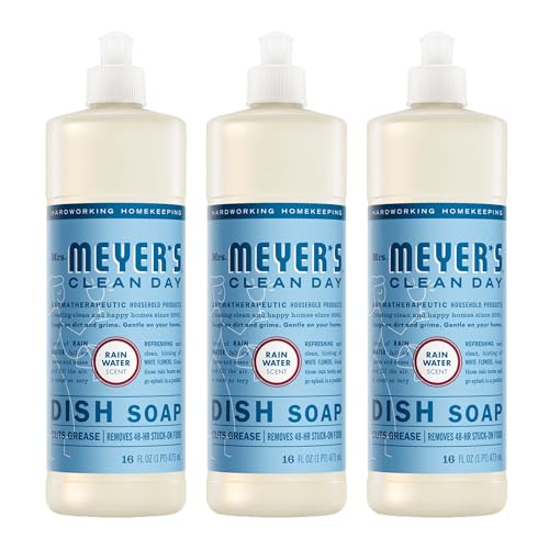 Jabón Líquido para Platos MRS. MEYER'S CLEAN DAY, Aroma Agua de Lluvia, 16 Oz - Paquete de 3 Botellas - imagen 5