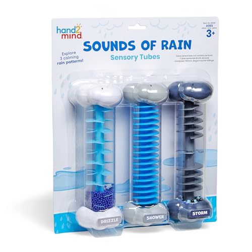 Tuberías Sensoriales Calmantes hand2mind, Tubos Fidget con Sonido de Lluvia, Juguetes Sensoriales para Niños, Suministros para Rincón de Calma - imagen 5