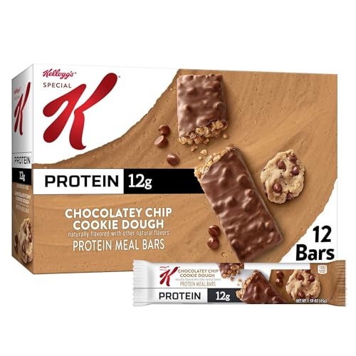 Barritas de Proteína Special K, 12g de Proteína, Sustituto de Comida, Sabor Galleta con Chispas de Chocolate, Caja de 19oz (12 Piezas) - imagen 1