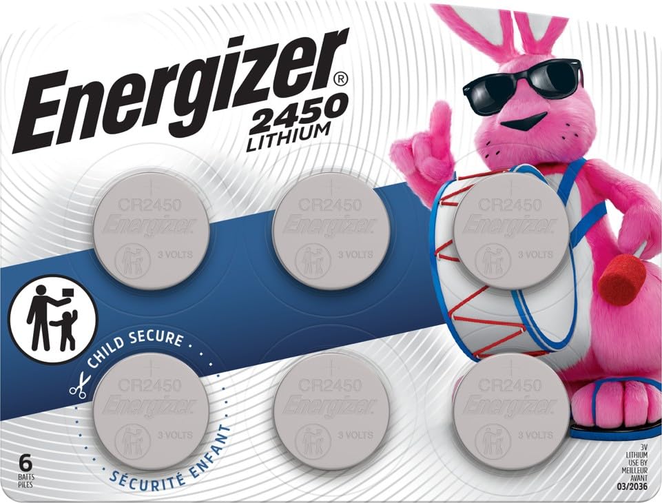 Batería de Litio Energizer CR2450 de 3V, Duradera, Paquete de 6 Piezas - imagen 3