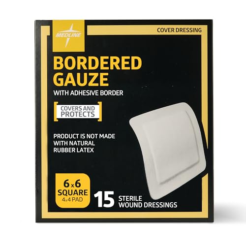 Vendaje Estéril Adhesivo Medline de Gasa con Bordes, 6 x 6, Paquete de 15 unidades - imagen 4