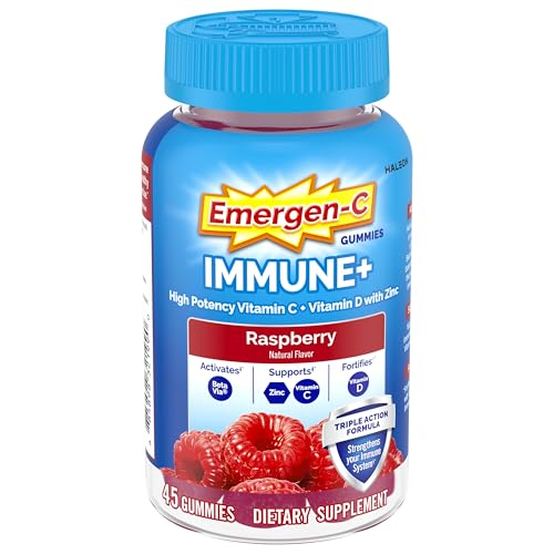 Gomitas Emergen-C Immune+ Triple Acción para el Sistema Inmunológico, BetaVia (R), 1000mg de Vitamina C, Vitaminas B, Vitamina D y Antioxidantes, - imagen 1