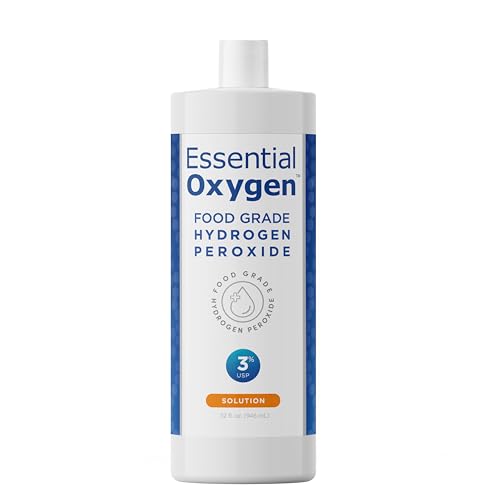 Peróxido de Hidrógeno Grado Alimenticio 3% de Essential Oxygen, Limpiador Natural, Recarga, 32 Fl Oz - imagen 4