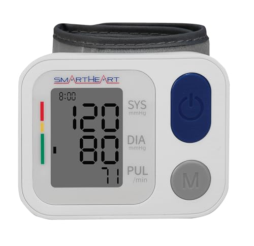 Monitor de Presión Arterial SmartHeart | Manguito para Muñeca Adulto | Memoria para 2 Personas | 398 Lecturas Almacenadas | Fácil de Usar | Inflación - imagen 5
