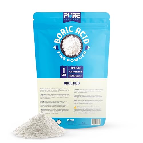 Polvo Fino de Ácido Bórico Ecoxall a Granel, 99.9% Puro, Removedor de Manchas y Desodorante para Ropa, Limpieza Industrial, Desatascador, 1 lb - imagen 3