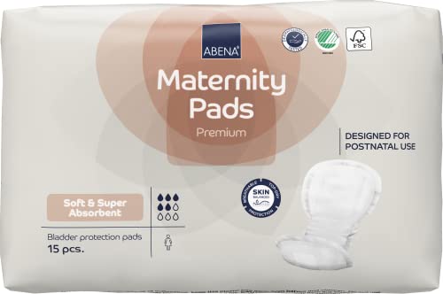 Toallas Postparto Abena Premium para Incontinencia, Súper Absorbentes, Suaves y Desechables - Paquete de 15 Piezas - imagen 1