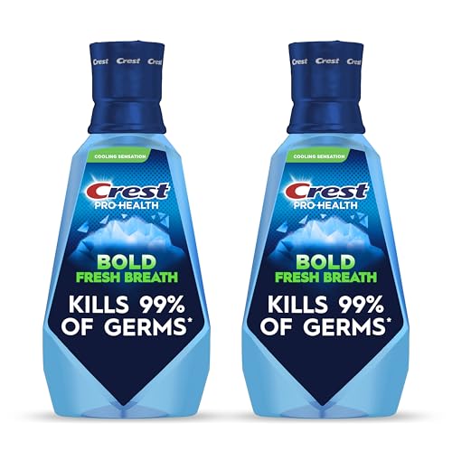 Enjuague Bucal Crest Pro-Health Bold Fresh Breath, 99% Eliminación de Germenes, Antigingivitis y Antiplaque, Menta Limpia - 1 L (33.8 fl oz), Paquete - imagen 5