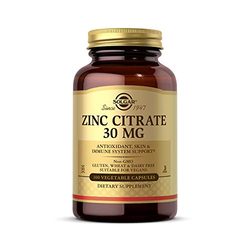 Cápsulas Vegetales de Citrato de Zinc Solgar, 100 Unidades, Sin OGM, Sin Gluten y Kosher, Apoya la Salud del Sistema Inmunológico, Piel y Ojos - imagen 6