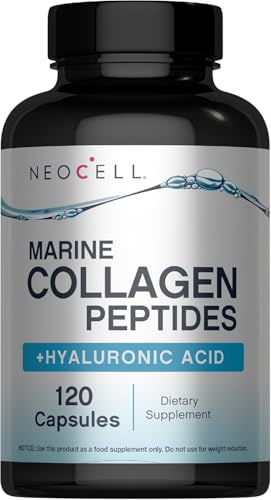 Cápsulas de Péptidos de Colágeno Marino NeoCell | 120 Píldoras | con Ácido Hialurónico y Vitamina C | Para Mujeres y Hombres - imagen 3