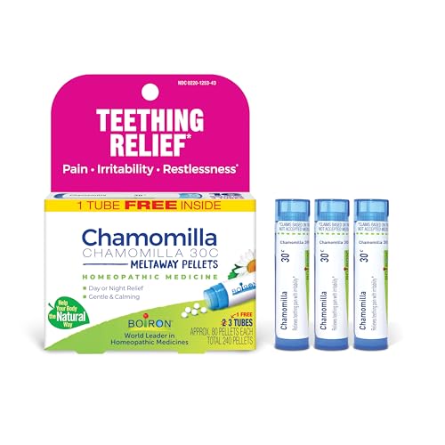 Boiron Chamomilla 30C Medicina Homeopática para Alivio de Dentición, Dolor, Irritabilidad y Inquietud - 3 Cuentos (240 Pellets) - imagen 5