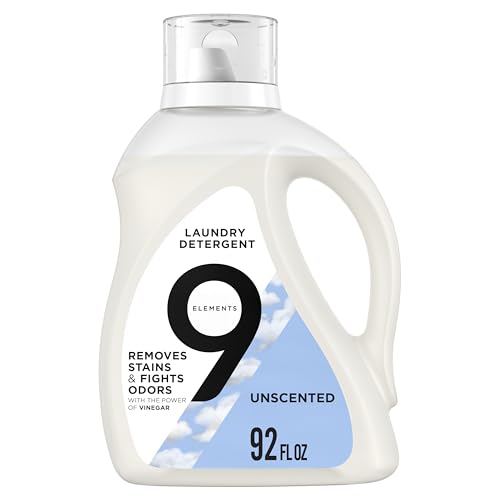 Detergente Líquido para Ropa 9 Elements, Sin Fragancia, Potenciado con Vinagre, 92 fl oz, 1 pieza - imagen 2